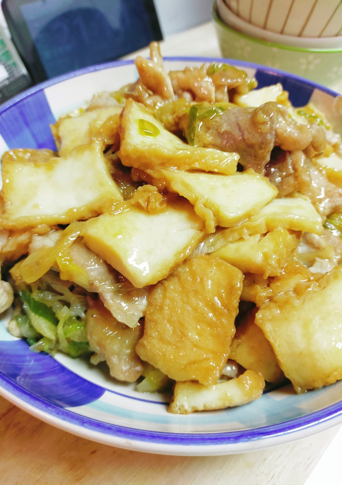 豚肉と厚揚げの甘辛炒め-レシピのメイン写真