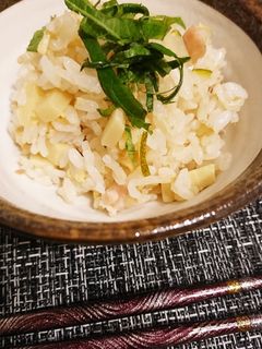 タケノコ炊き込みご飯ゆず和え-レシピのメイン写真