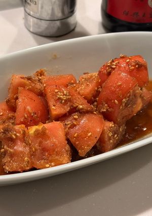 フレッシュトマトの胡麻和え-レシピのメイン写真