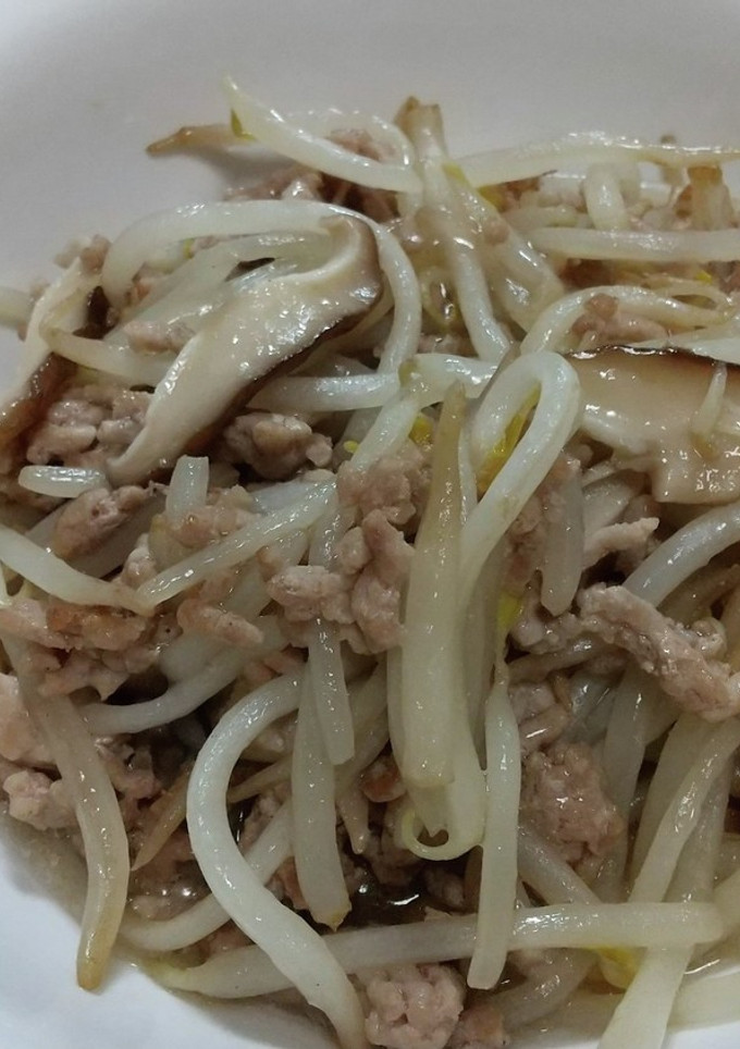 もやしとひき肉のあんかけ炒め-レシピのメイン写真