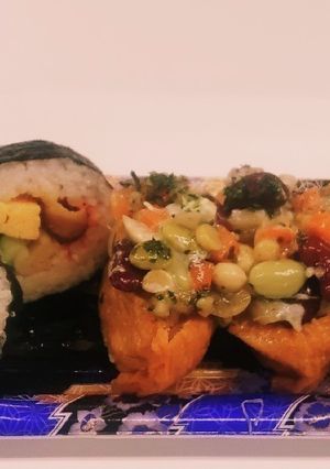 “助六弁当” «豆色々いなり寿司»-レシピのメイン写真
