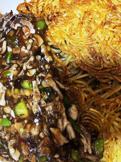 節約豪華 キノコあん入りかた焼きそば-レシピのメイン写真