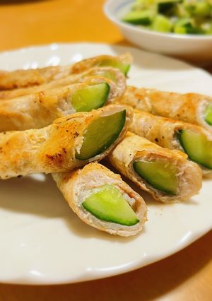 超簡単♫肉巻ききゅうり しお味-レシピのメイン写真