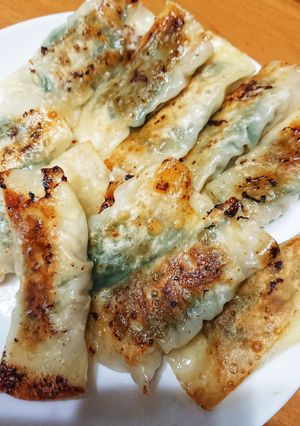 梅大葉チーズの豚餃子風。-レシピのメイン写真