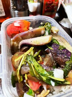 "焼きナスとベビーリーフのマリネ"-レシピのメイン写真