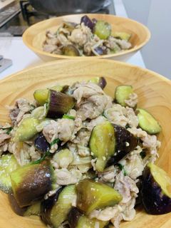 大葉香る 豚肉と茄子の餡かけサラダ♬☆-レシピのメイン写真