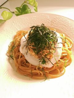 納豆といかそうめん大葉の和風パスタ☆-レシピのメイン写真