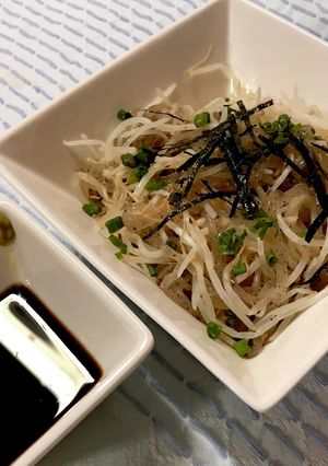 もやしと糸こんにゃくのざるそば風-レシピのメイン写真