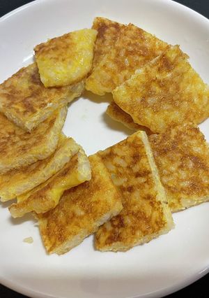 【離乳食】【手掴み】卵（豆腐）ご飯焼き-レシピのメイン写真