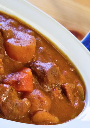 ラフテーカレーとラッシー風ドリンク-レシピのメイン写真