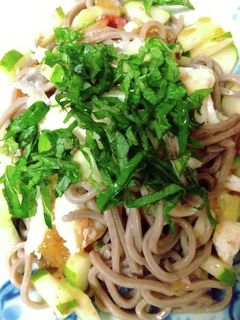 鯛とそばの和風サラダ-レシピのメイン写真