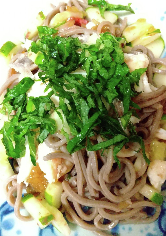 鯛とそばの和風サラダ-レシピのメイン写真