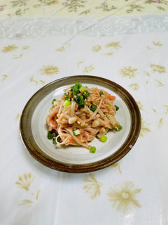 榎のたらこスパゲッティ風-レシピのメイン写真