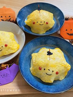 ハロウィン⭐︎オバケちゃんのオムライス♩-レシピのメイン写真