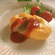 ウインナー入りのコロンとしたオムレツ♪