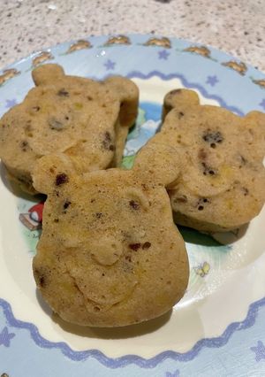 【離乳食】レンジで米粉のバナナ蒸しパン-レシピのメイン写真