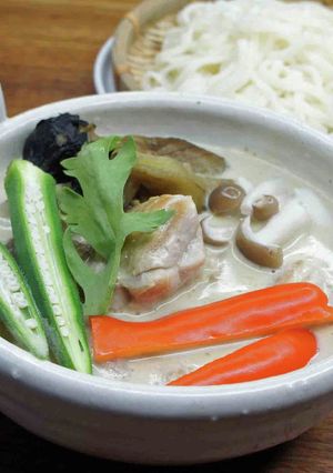 焼きなすのグリーンカレーつけうどん-レシピのメイン写真