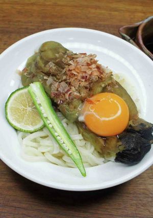 焼きナスぶっかけうどん-レシピのメイン写真