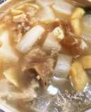 牛アキレスと大根油揚げの煮もの