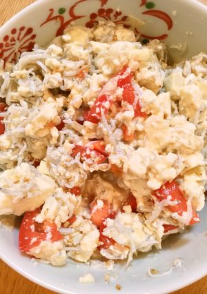 トマトとしらすのごま油だれがけ豆腐-レシピのメイン写真