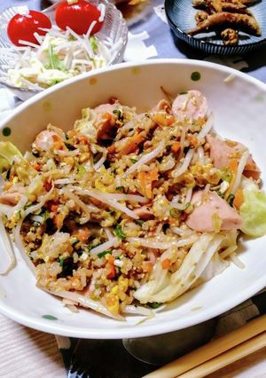 残り物 焼き飯(焼き肉味)-レシピのメイン写真