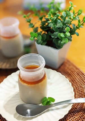 甘酒ほうじ茶プリン-レシピのメイン写真