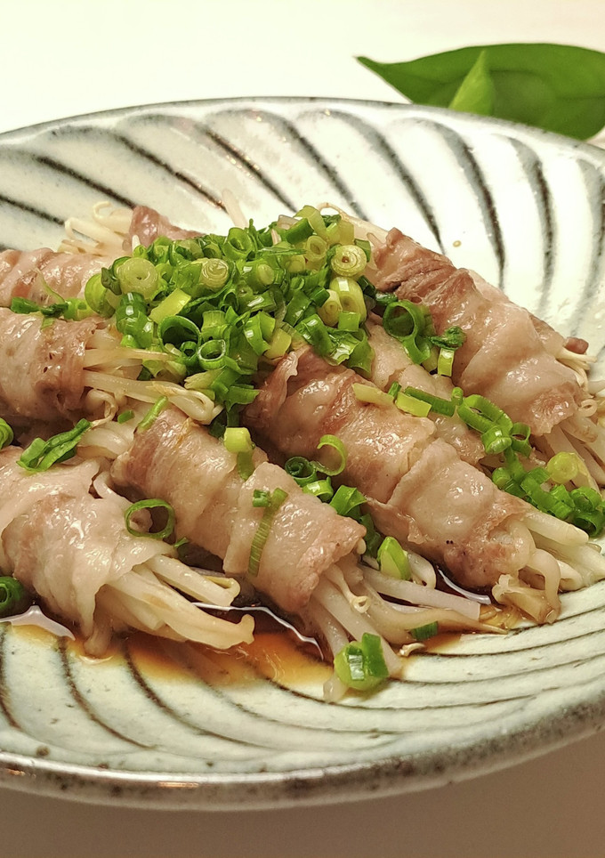 もやしの豚しゃぶ肉巻き☆簡単レンチン-レシピのメイン写真