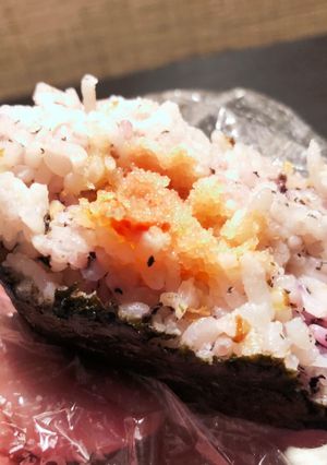 かつおとゆかりと明太子のおにぎり-レシピのメイン写真