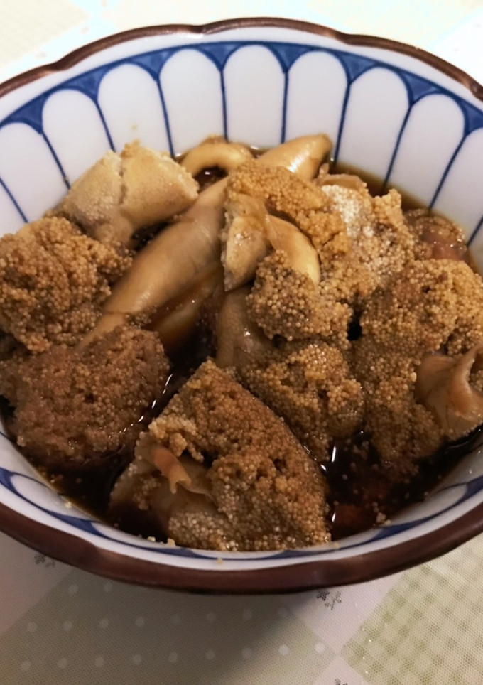 タチウオの卵の煮付け-レシピのメイン写真