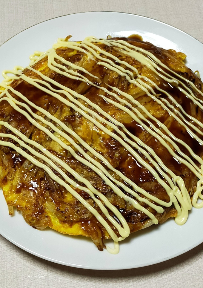 お好み焼きみたいなもやしのとんぺい焼き-レシピのメイン写真