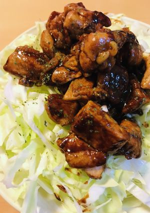 鶏もも肉の味噌カツソース風タレの炒めもの-レシピのメイン写真