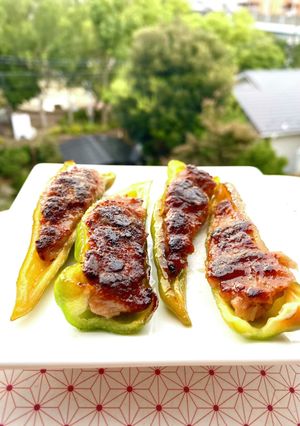 万願寺唐辛子の肉詰め-レシピのメイン写真