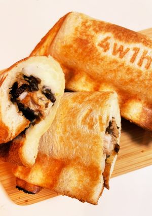 今朝の4w1hサンド「ごま昆布と豚」-レシピのメイン写真