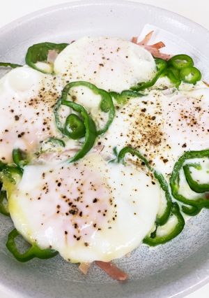 ☆朝食に☆ピーマンエッグ-レシピのメイン写真