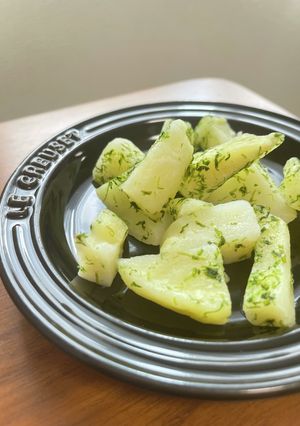 離乳食・幼児食にレンジで簡単青のりポテト-レシピのメイン写真
