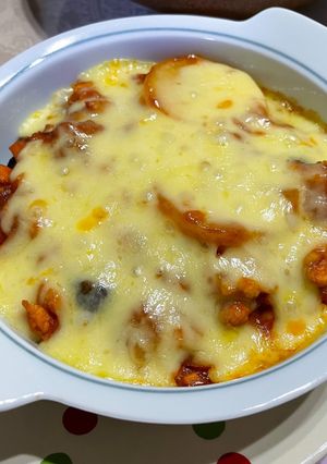 ミートソースのチーズ焼き(トマト缶不要)-レシピのメイン写真