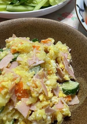 茹でずに完成ズボラ飯！レンチンポテサラ！-レシピのメイン写真