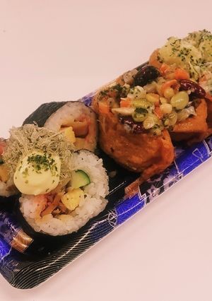 “巻き寿司”とろろ昆布青のりマヨチョンす-レシピのメイン写真