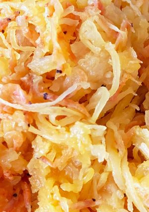 そうめんかぼちゃと素干しアミのいためもの-レシピのメイン写真