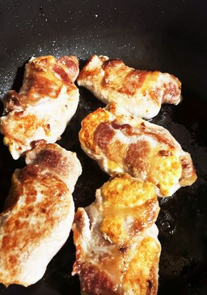 ダブル肉♫鶏ミンチを豚肉で巻き巻き焼き♫-レシピのメイン写真