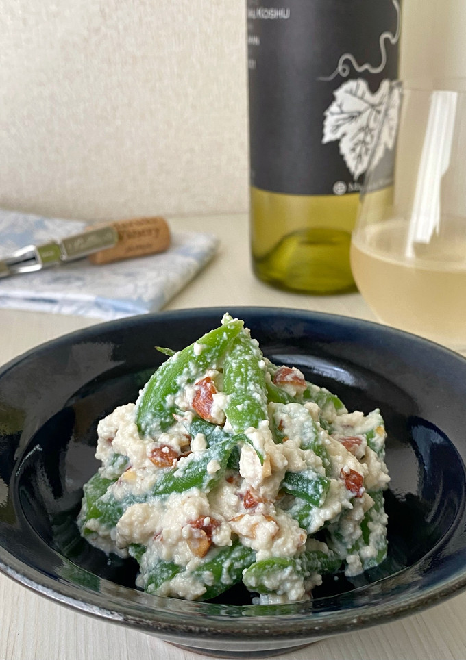 いんげんとんナッツのおつまみ白和え-レシピのメイン写真