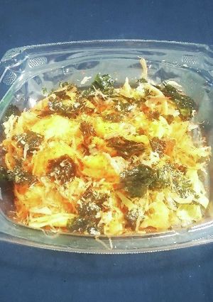“韓国海苔鰹節玉ねぎスライス カクテキ”-レシピのメイン写真