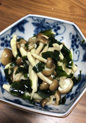 しめじとワカメの和物-レシピのメイン写真