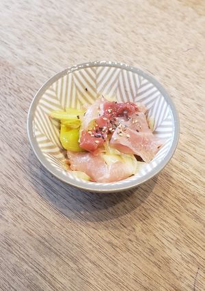 葱と生ハムの梅肉和え-レシピのメイン写真