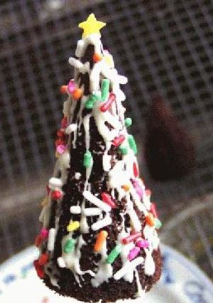 ミニ・クリスマスツリーケーキ！-レシピのメイン写真
