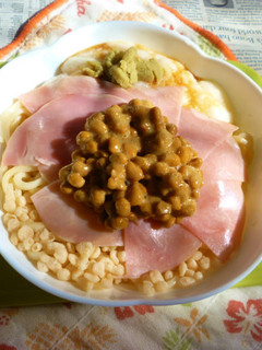 醤油うどん風冷やしうどん78ロースハム5-レシピのメイン写真