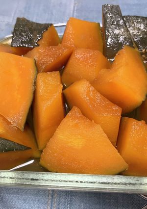 レンジでチンだけ♬かぼちゃの煮物☆♪-レシピのメイン写真