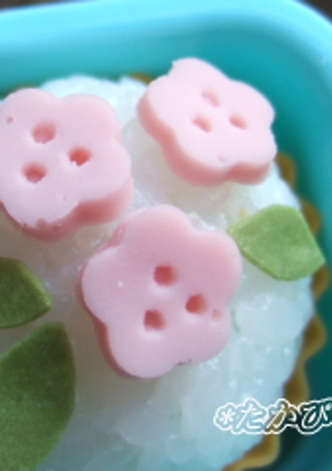 簡単！　キャラ弁　桜のお花♪-レシピのメイン写真