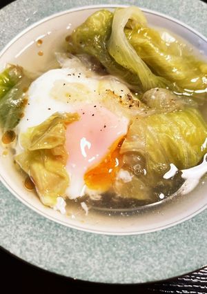 レタスと卵のスープ-レシピのメイン写真