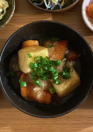 鮭と豆腐の揚げ出し風みぞれ餡-レシピのメイン写真